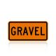 MUTCD W7-4EP Gravel (plaque)