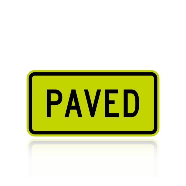 MUTCD W7-4FP Paved (plaque)
