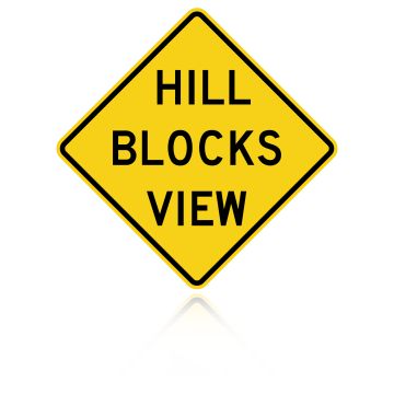 MUTCD W7-6 Hill Blocks View