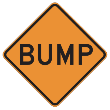 MUTCD W8-1 Bump