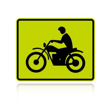 MUTCD W8-15P Motorcycle