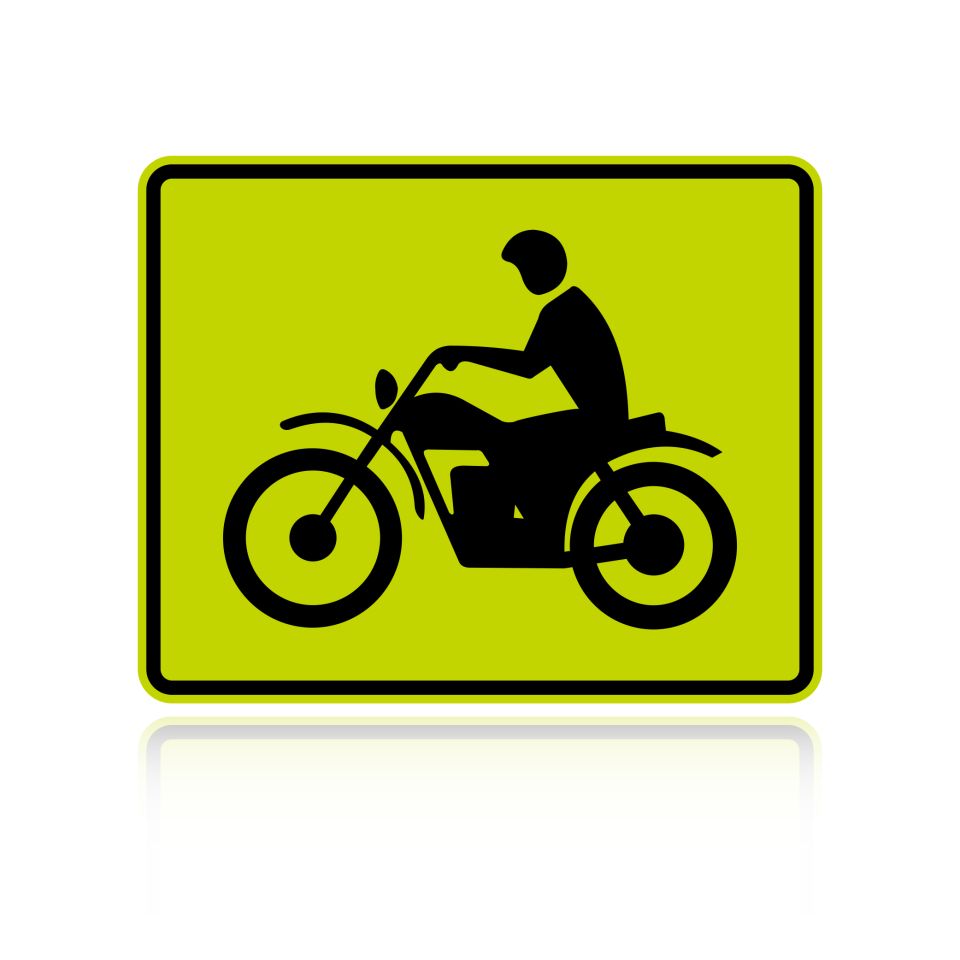MUTCD W8-15P Motorcycle