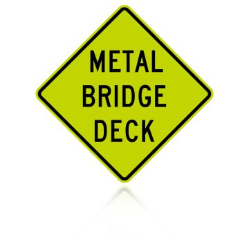 MUTCD W8-16 Metal Bridge Deck