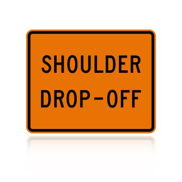 MUTCD W8-17P Shoulder Drop Off