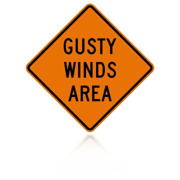 MUTCD W8-21 Gusty Winds Area