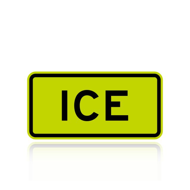 MUTCD Ice Warning Sign W8-5AP