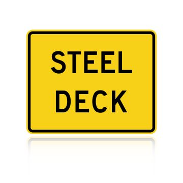 MUTCD W8-5BP Steel Deck