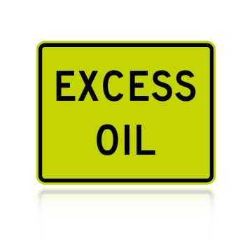 MUTCD W8-5CP Excess Oil