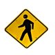 24" Solar Powered Flashing Crosswalk Sign for Safety
