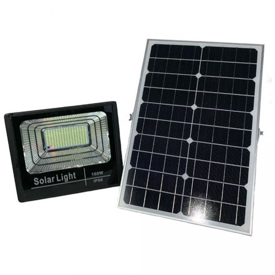 100W Solar Flood Light
