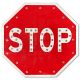 36" Solar Powered Flashing LED Stop Sign for Traffic Safety