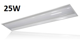 25W 1'x4' LED Troffer Light for Commercial Spaces