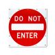 30" Solar Flashing Do Not Enter Sign