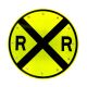 36" Solar Flashing Railroad Sign