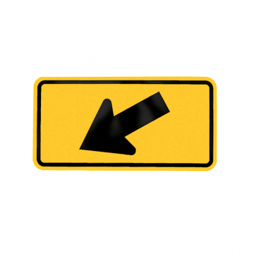 MUTCD W16-7 12"x24" Diagonal Arrow