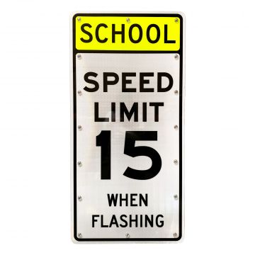 24" x 48" Speed Limit School Sign with MPH