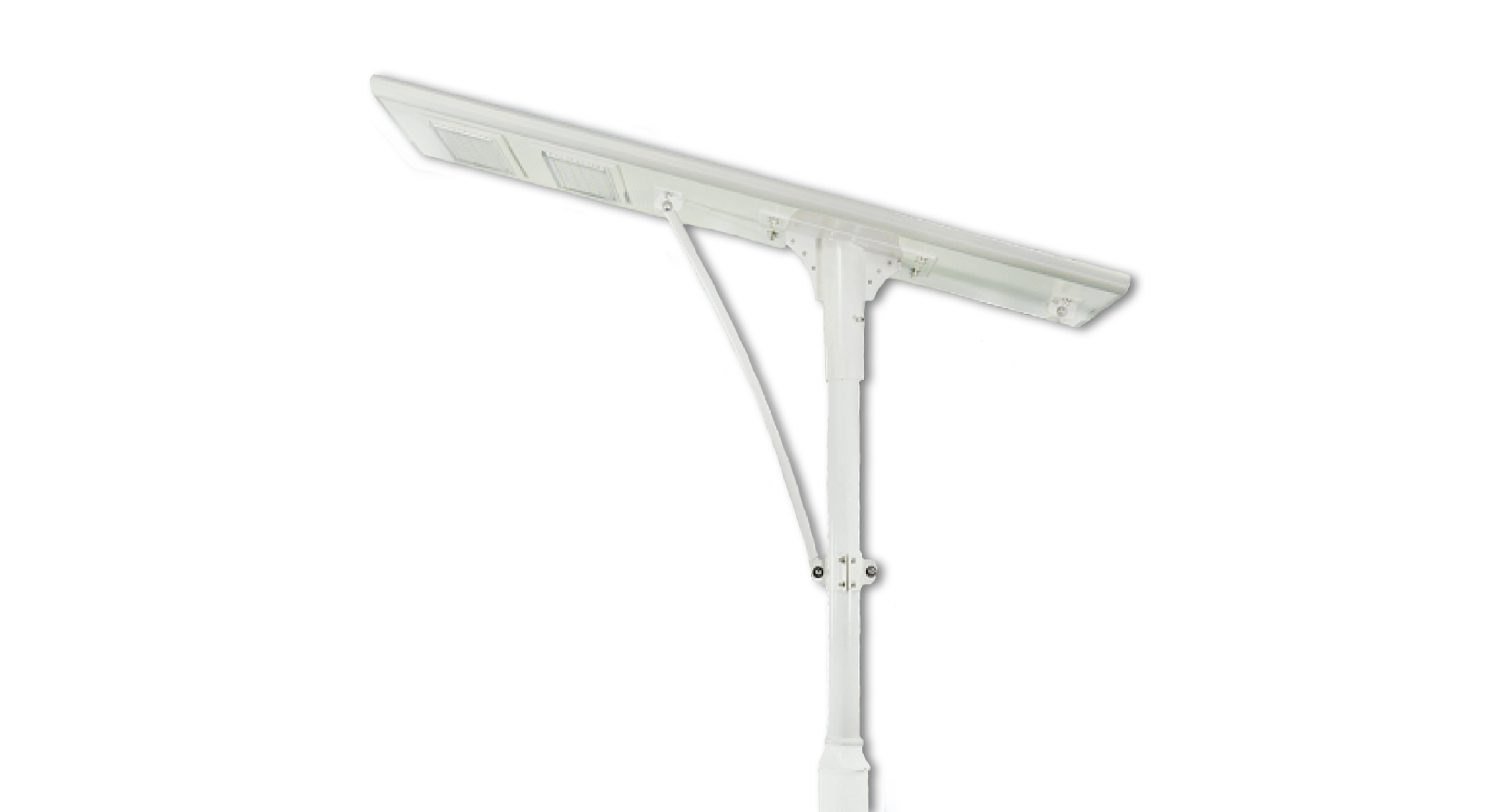 120W solar powered parking lot and street light