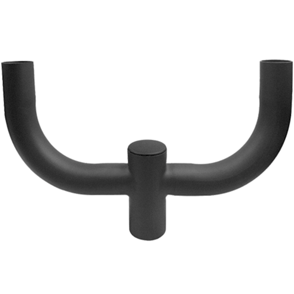 Double bullhorn bracket for 2 3/8 inch pole