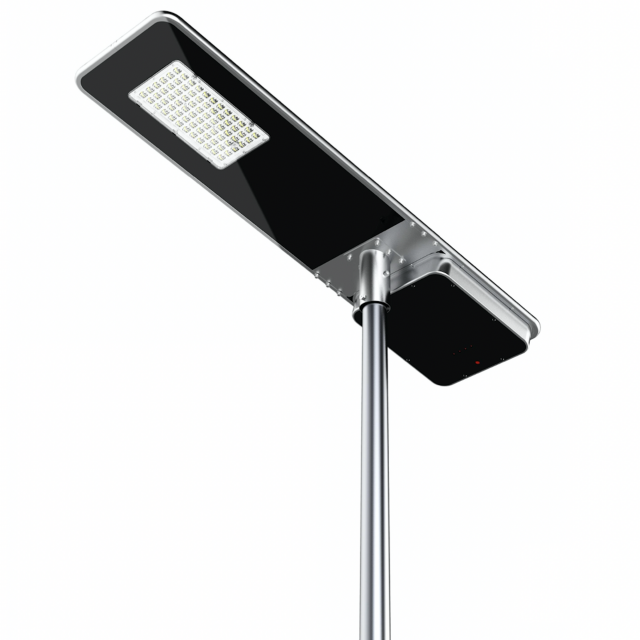 100W solar powered parking lot and street light
